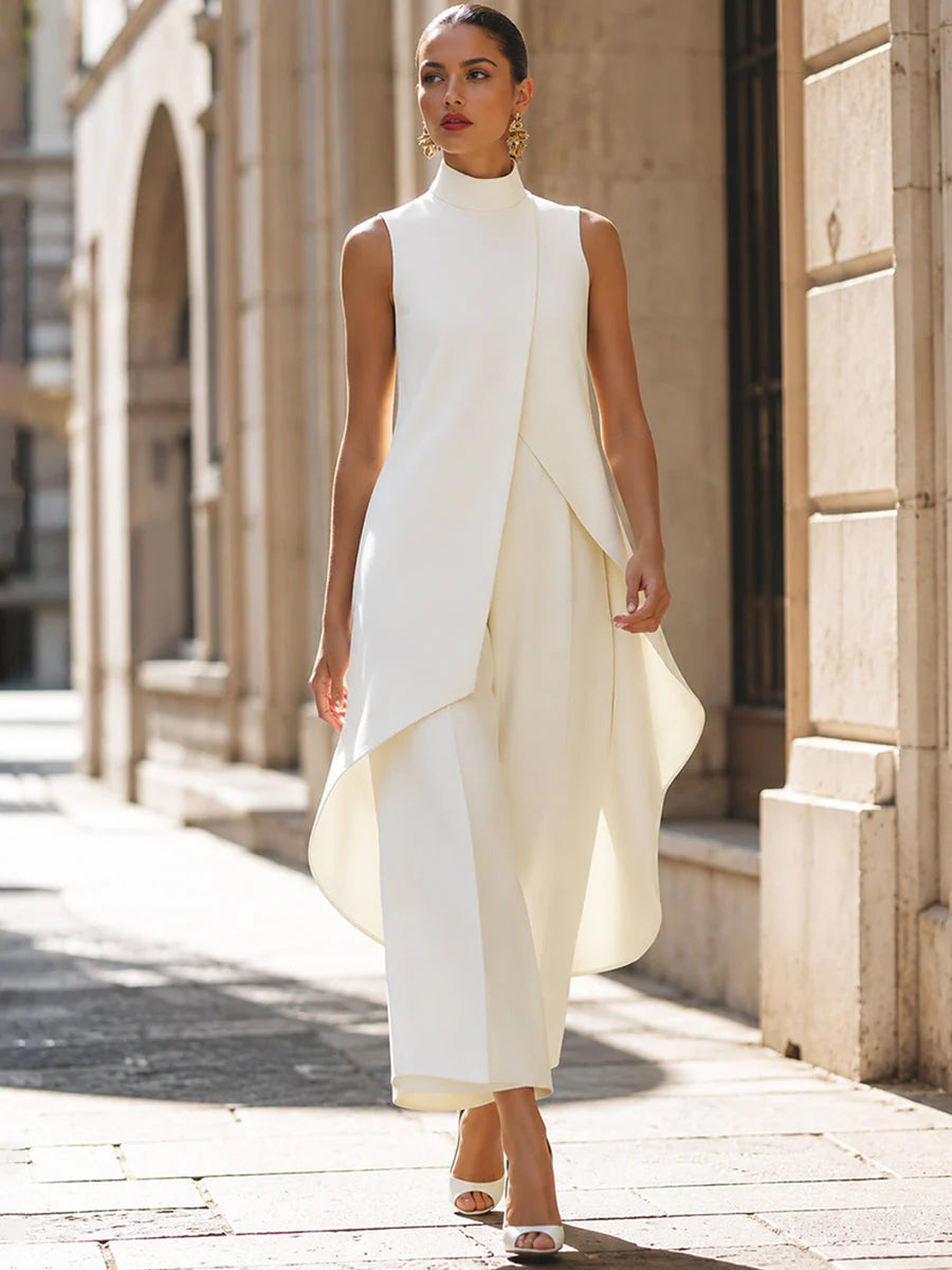 Clémence™ | Asymmetric Wrap Pant Set