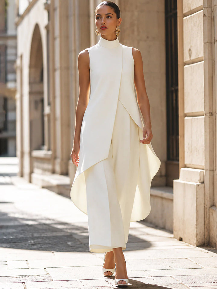 Clémence™ | Asymmetric Wrap Pant Set