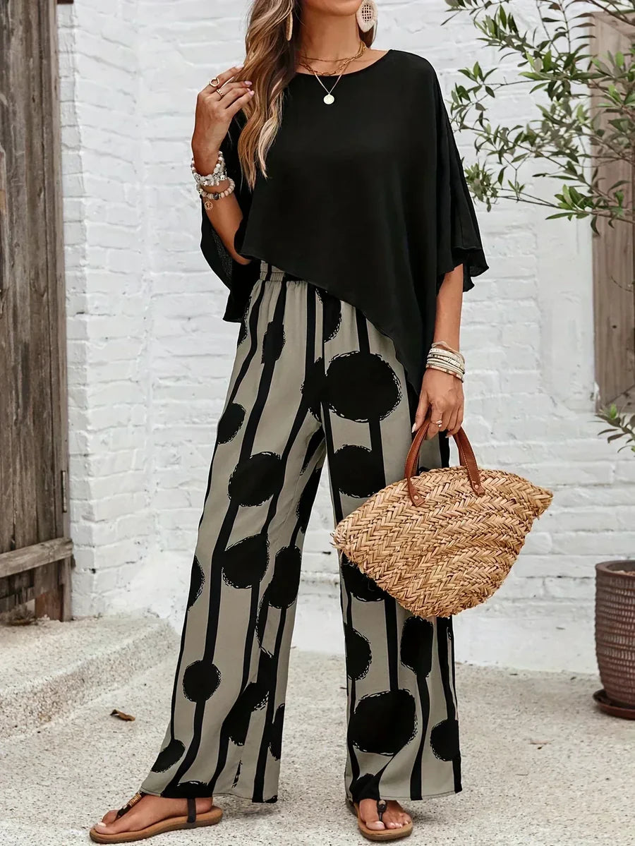 Odile™ | Floral Wide-Leg Pants