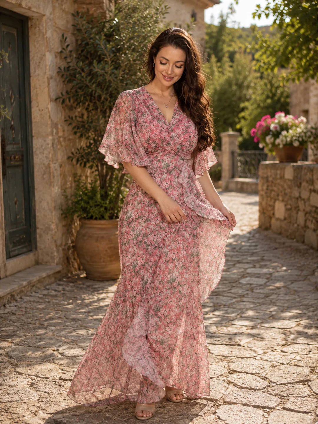 Héloïse™ | Floral Print Wrap Dress