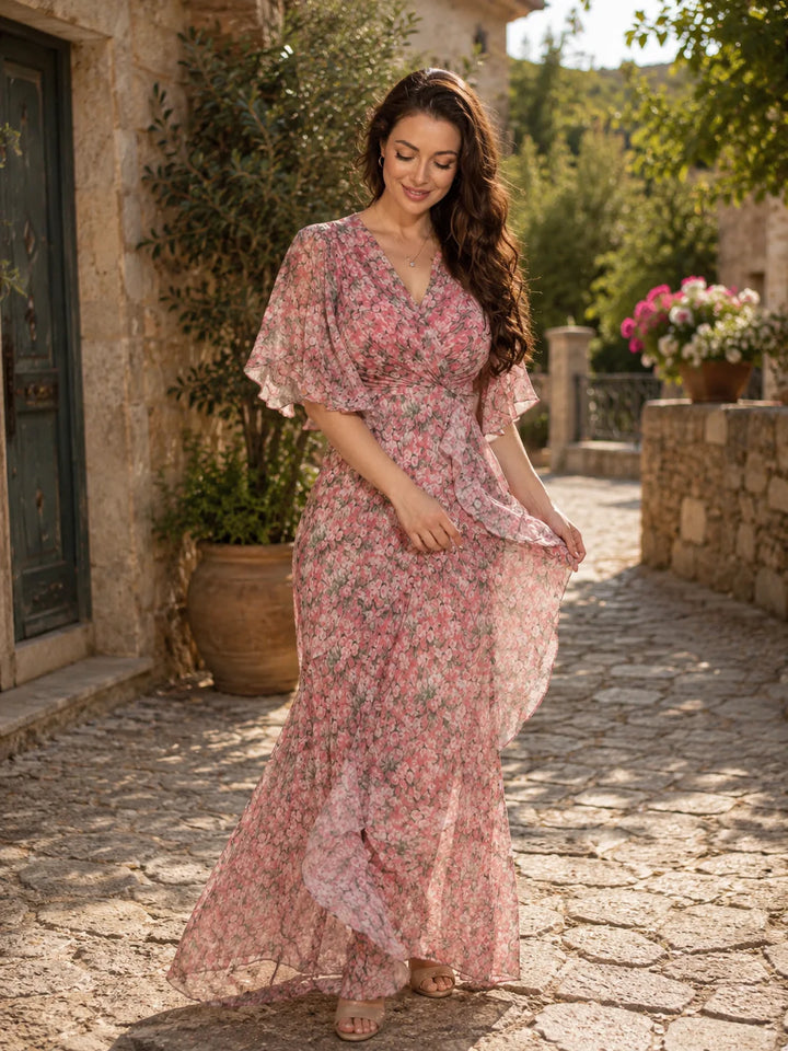 Héloïse™ | Floral Print Wrap Dress