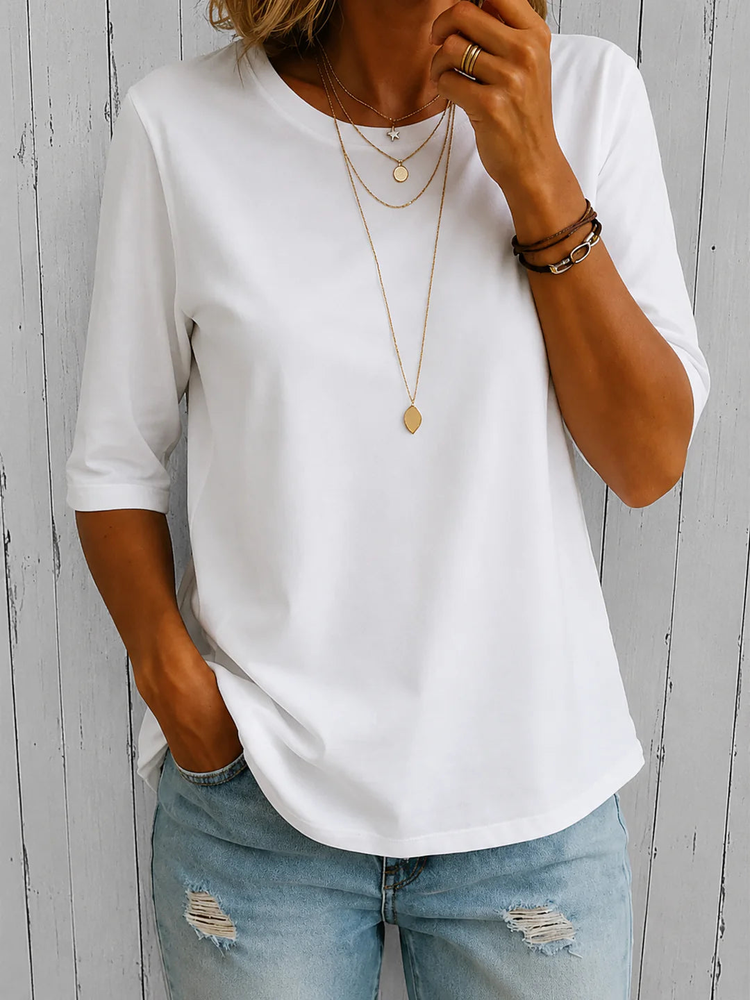 Clarisse™ | Comfort Round-Neck Tee