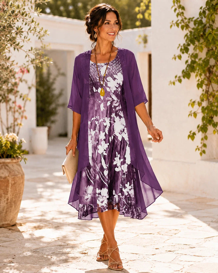 Faustine™ | Breezy Two-Layer Chiffon Dress