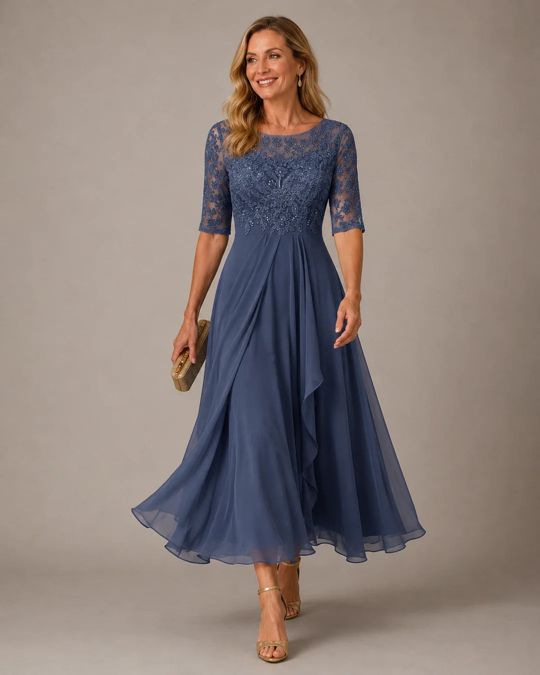 Marguerite™ | The Flattering Lace Midi Dress