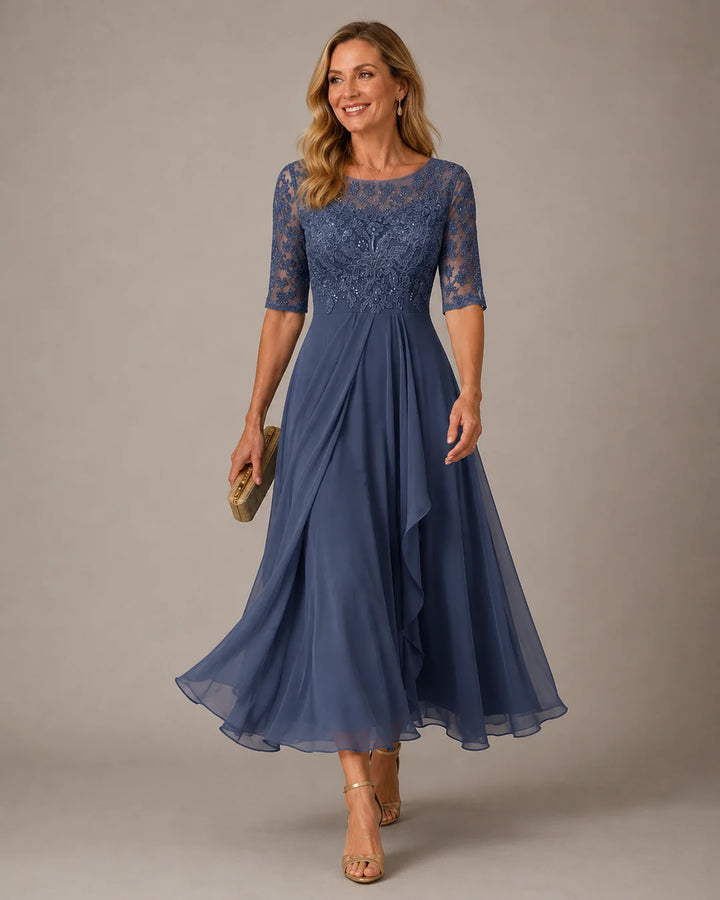 Marguerite™ | The Flattering Lace Midi Dress
