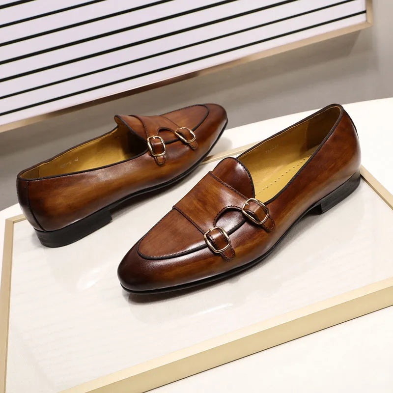 Lucian™ | Hand-Painted Monk Strap Loafer