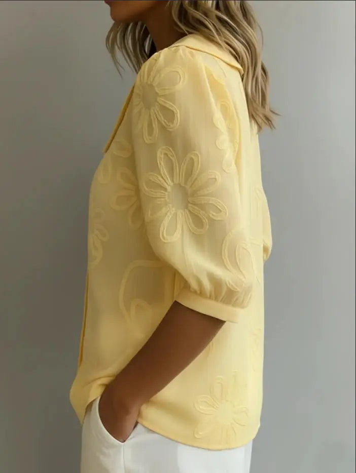 Ines™ | Puff-Sleeve Button-Down Blouse