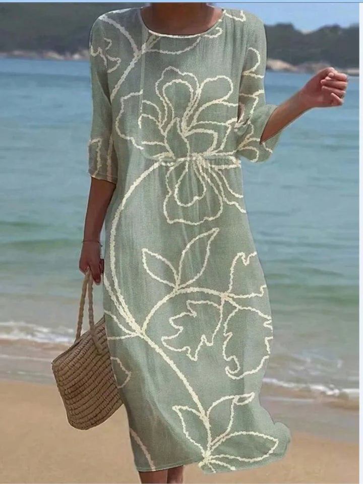 Renée™ | Printed Relaxed Midi Dress