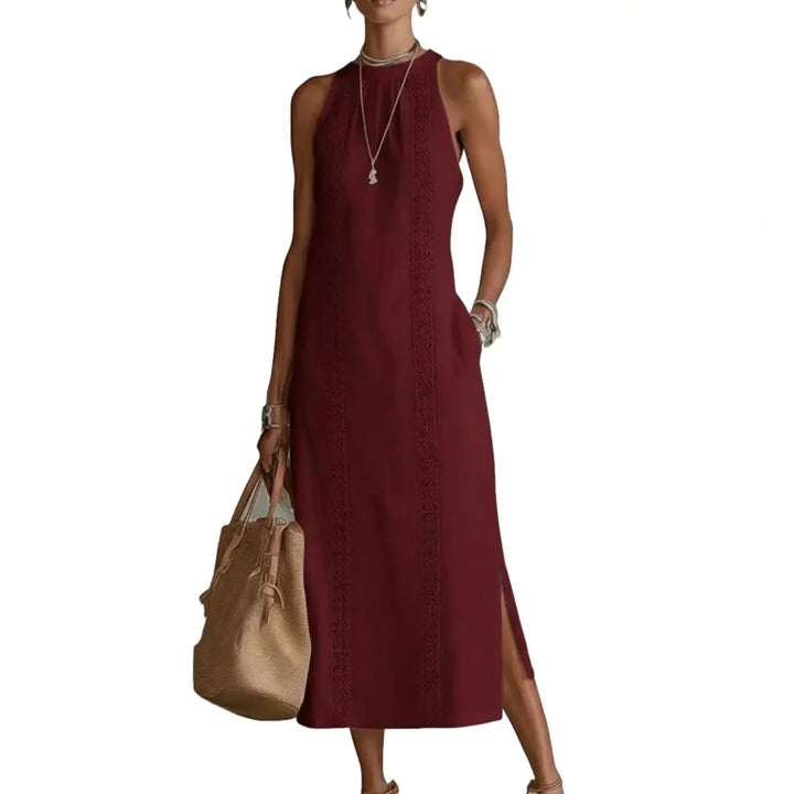 Celeste™ | Boho Lace Split Sundress