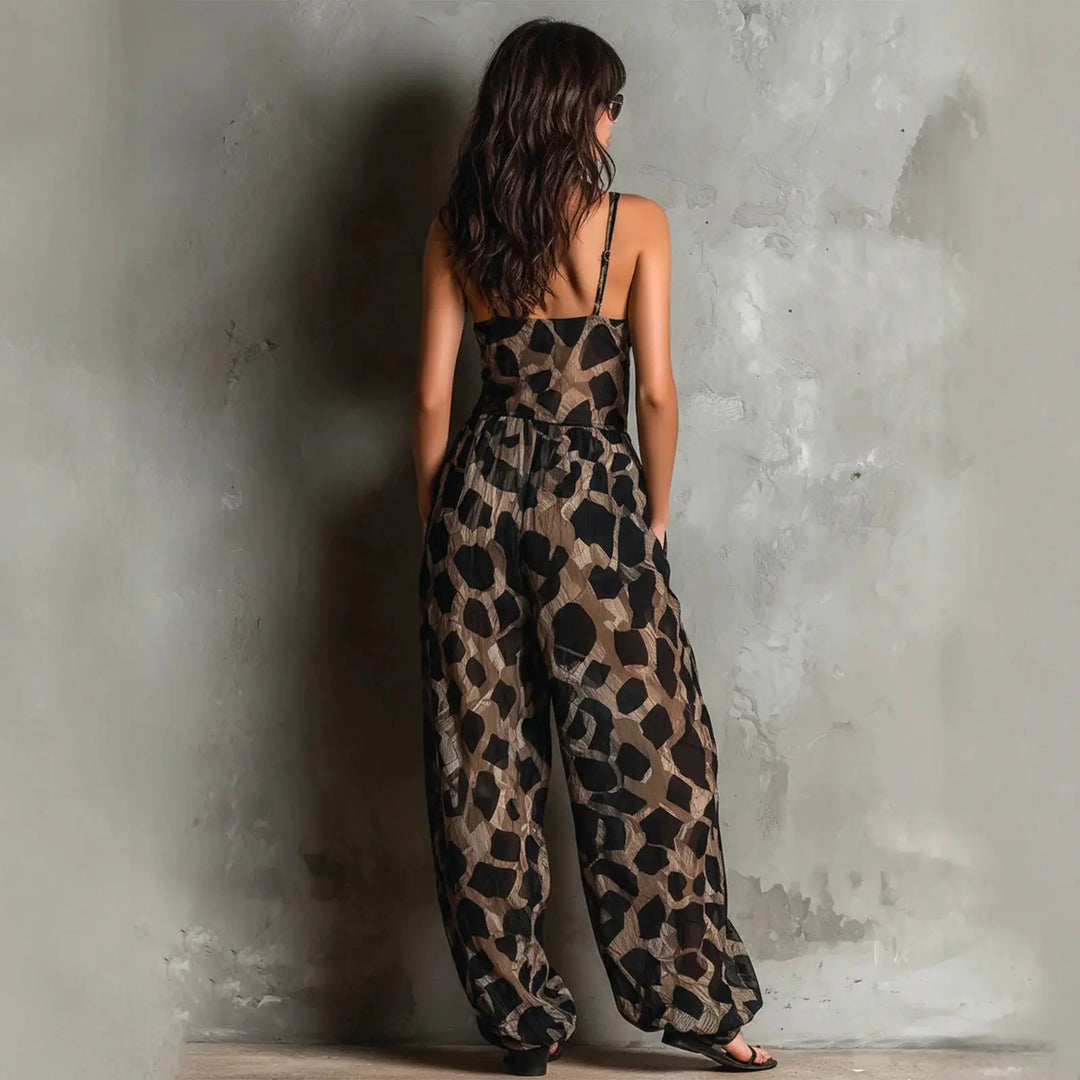 Bérénice™ | Twist-Front Wide-Leg Jumpsuit