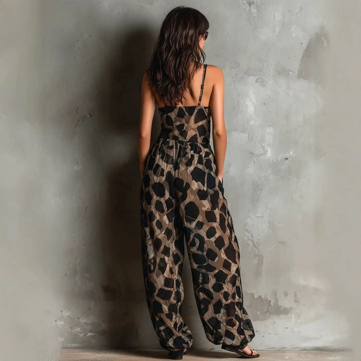 Bérénice™ | Twist-Front Wide-Leg Jumpsuit