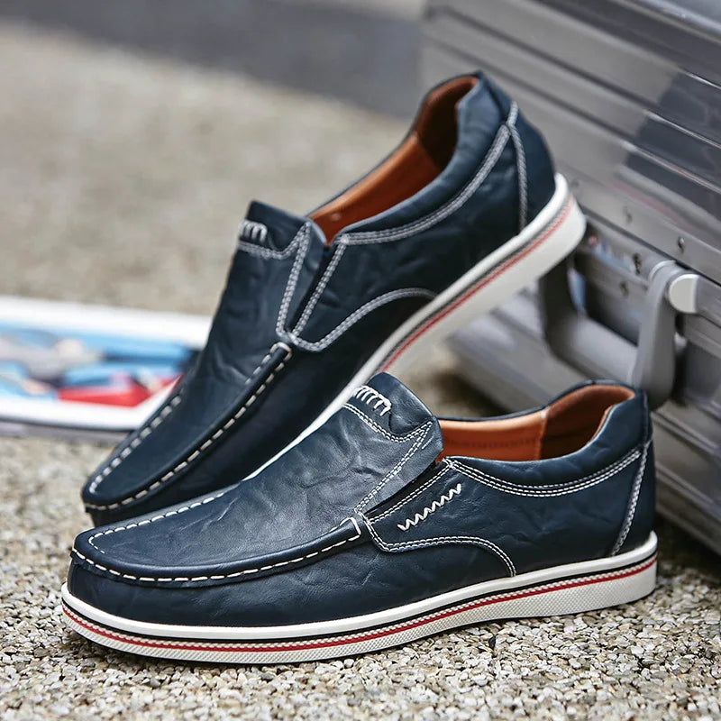 Lorenzo™ | Genuine Leather Slip-On Loafers
