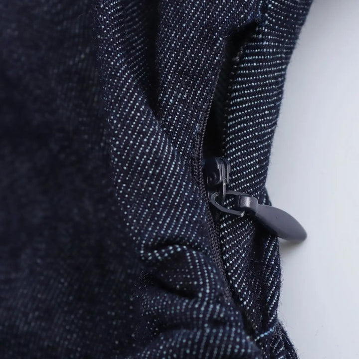 Noémie™ | Slim Waist Denim Midi Dress