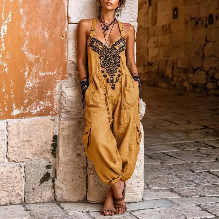 Harmony™ | V-Neck Sleeveless Wide-Leg Jumpsuit