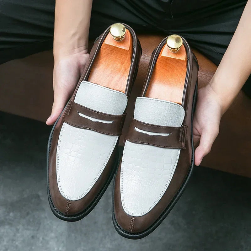 Marcus™ | Bold Crocodile Penny Loafer