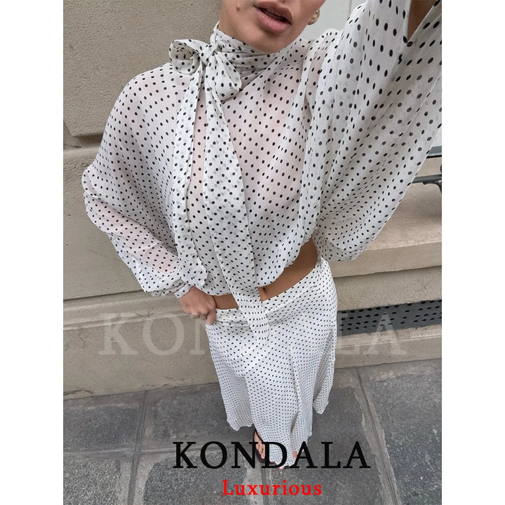 Colette™ | Polka Dot Chiffon Holiday Set