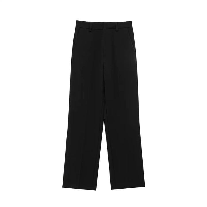 Genevieve™ | Sleek Zipper Wide-Leg Set