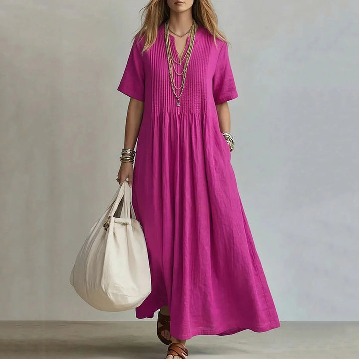 Noémie™ | Pintuck Maxi Dress