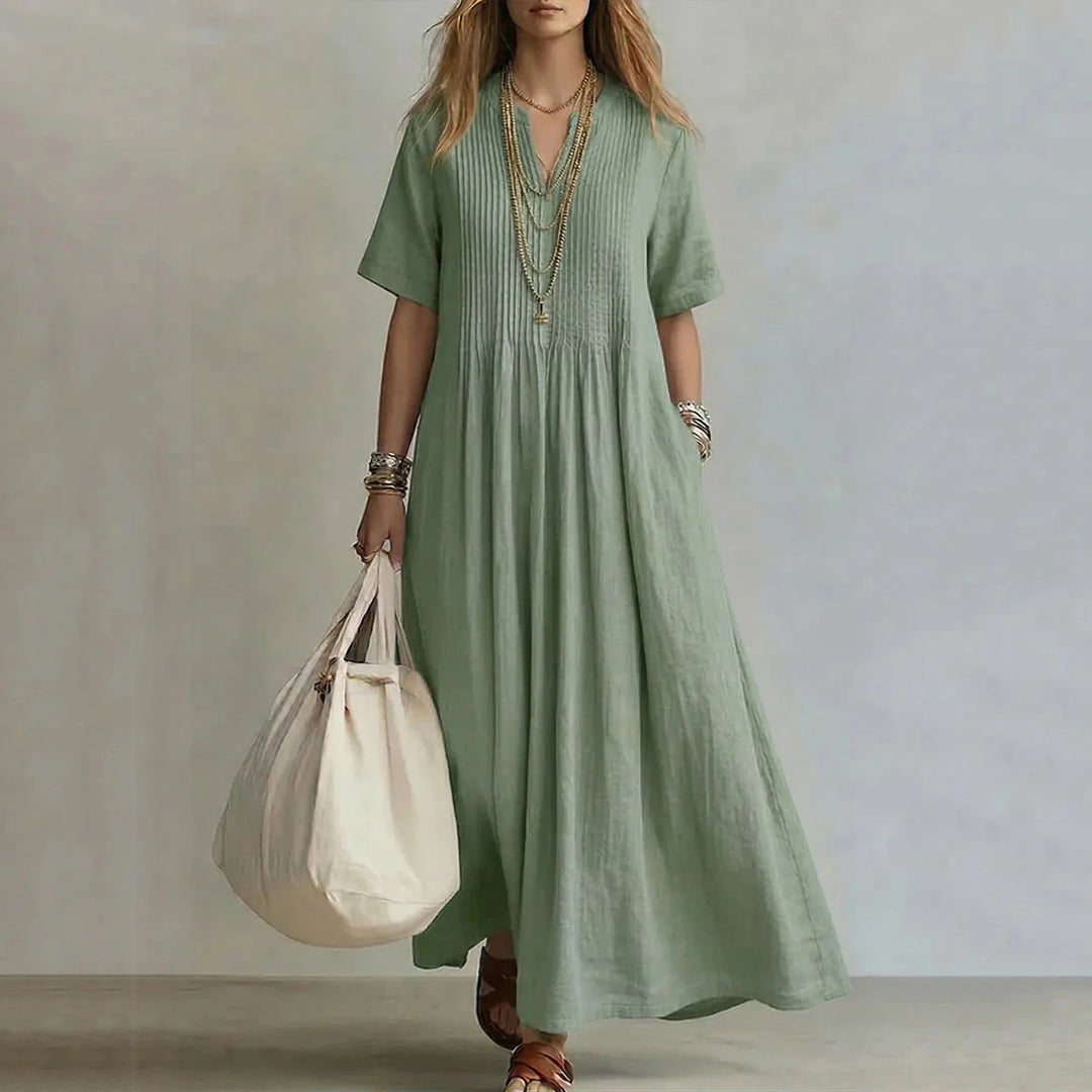 Noémie™ | Pintuck Maxi Dress