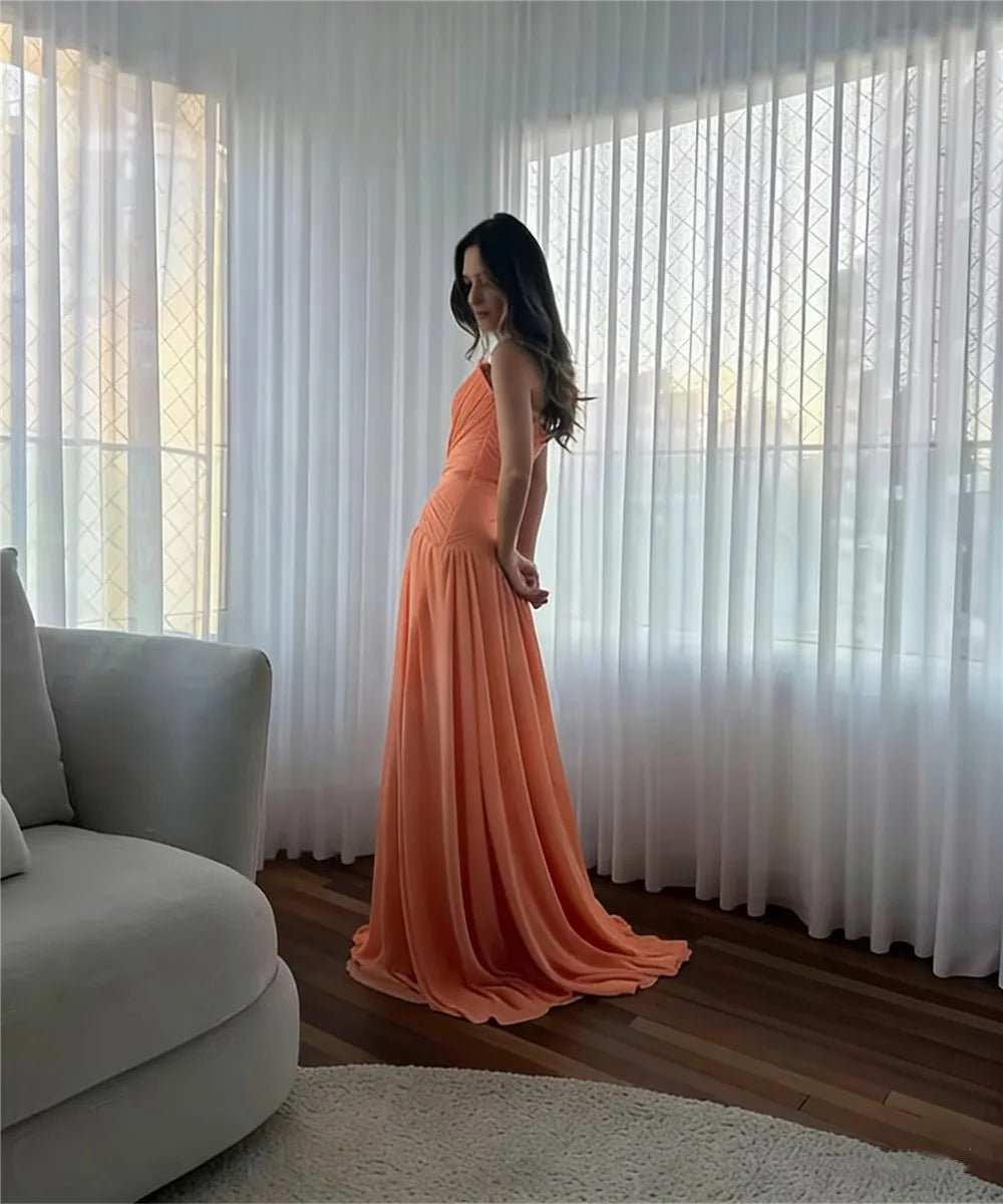 Valentina™ | Strapless Pleated Evening Gown