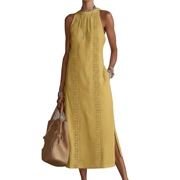 Celeste™ | Boho Lace Split Sundress
