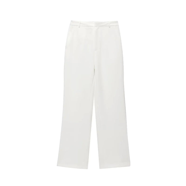 Genevieve™ | Sleek Zipper Wide-Leg Set