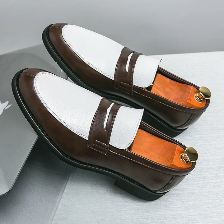Marcus™ | Bold Crocodile Penny Loafer