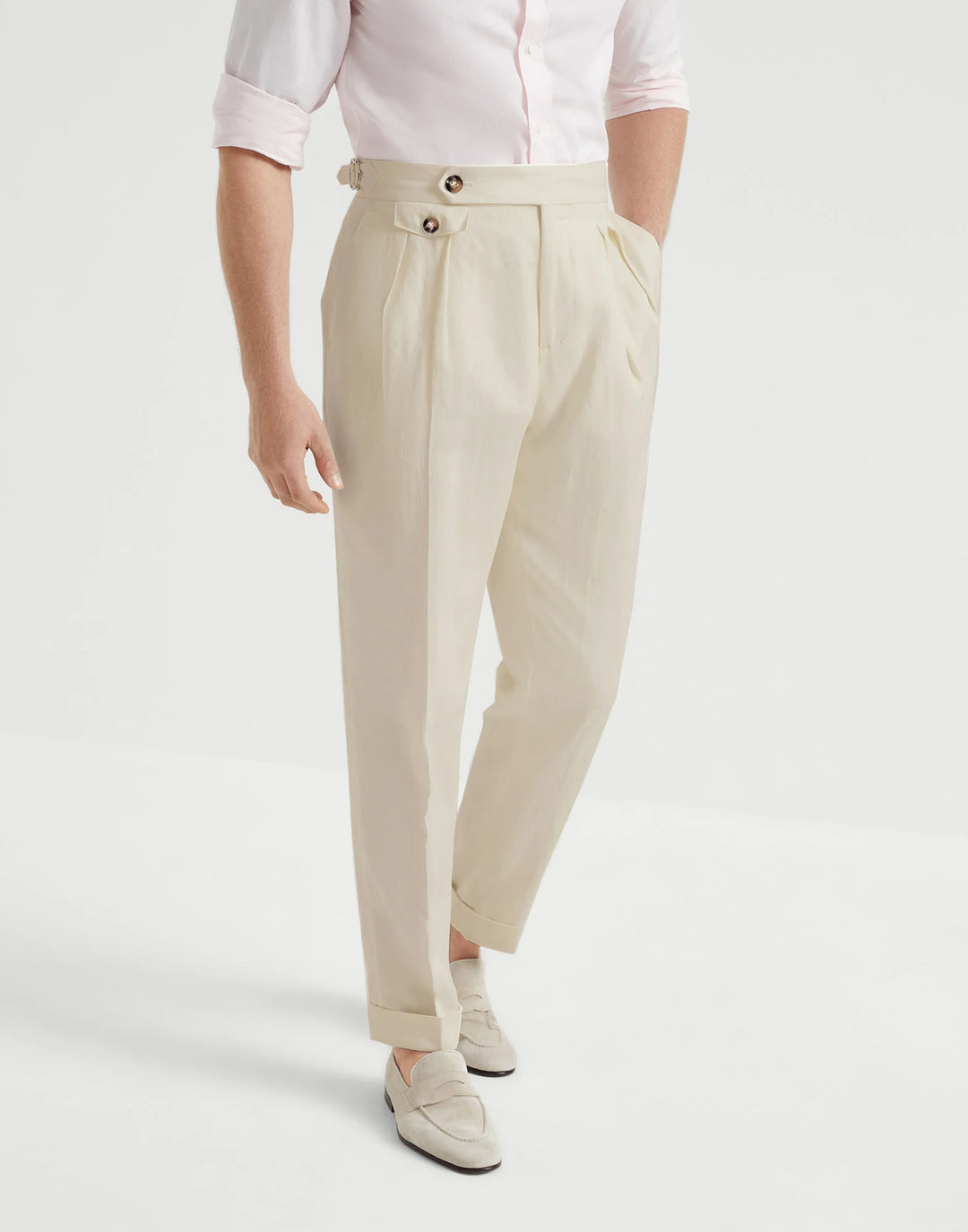 Caspian™ | Italian High-Waist Suit Trouser