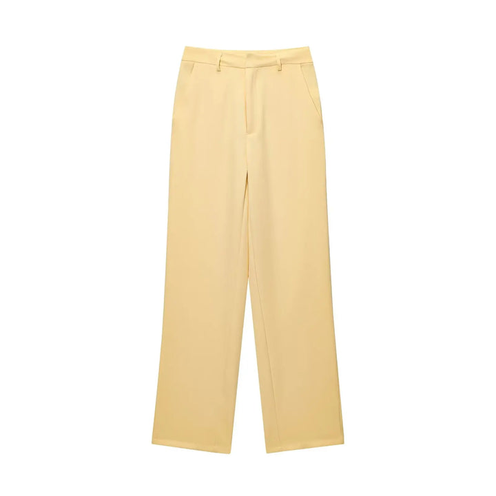 Genevieve™ | Sleek Zipper Wide-Leg Set