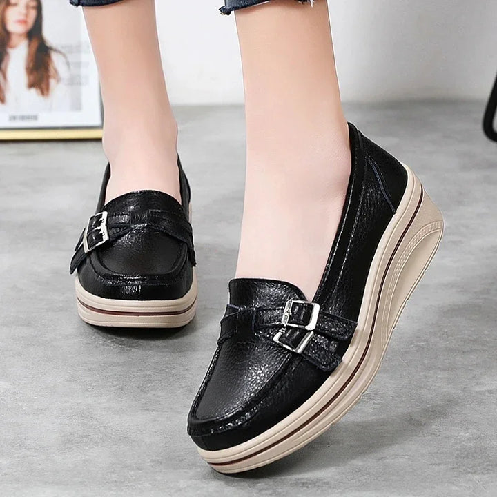 Vivienne™ | Comfort Platform Leather Loafer