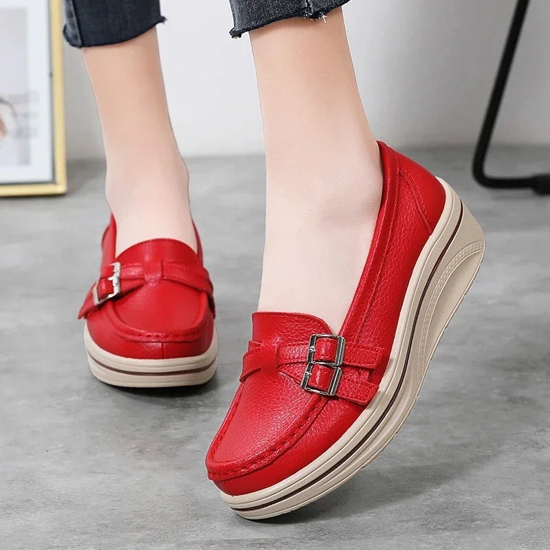 Vivienne™ | Comfort Platform Leather Loafer