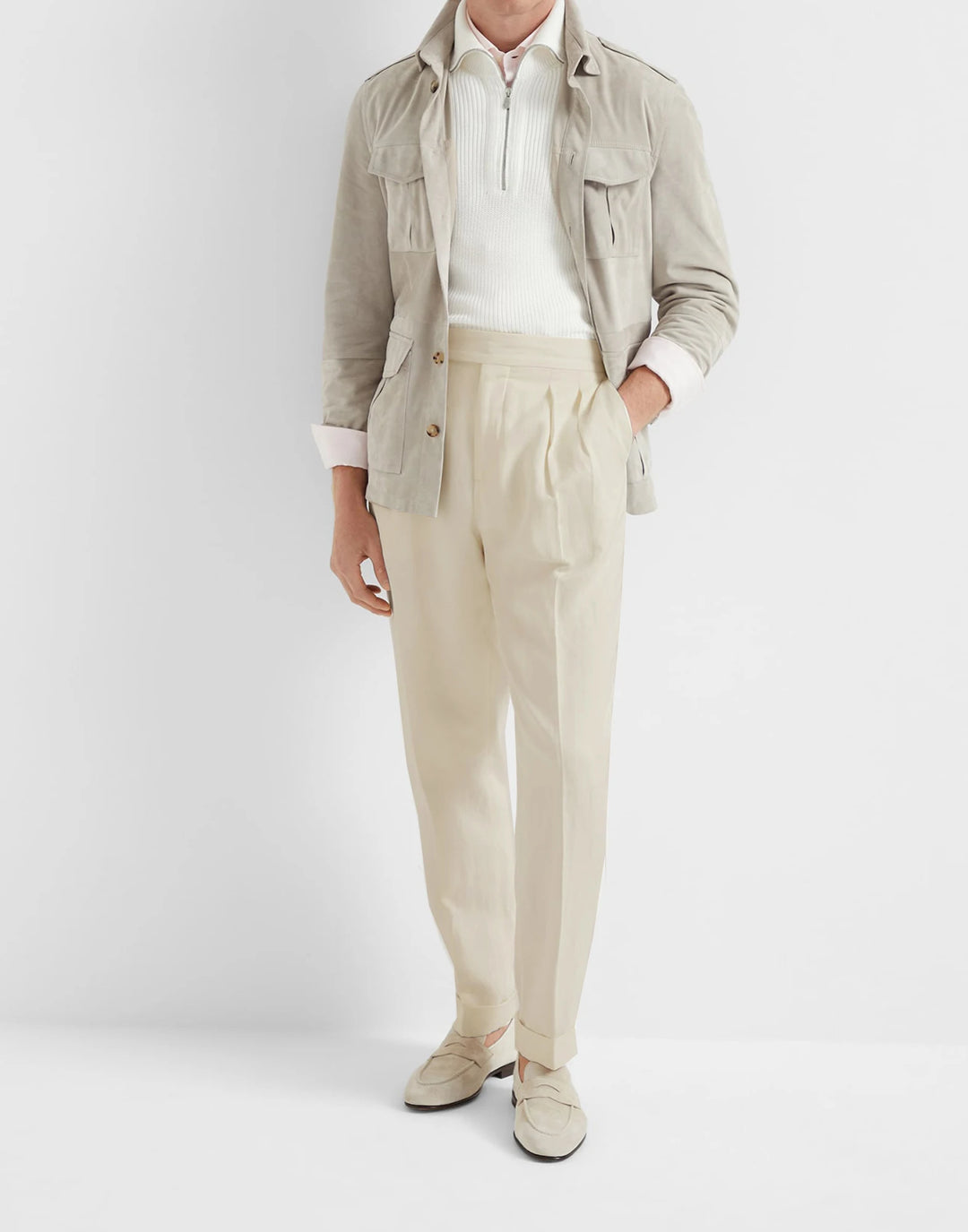 Caspian™ | Italian High-Waist Suit Trouser