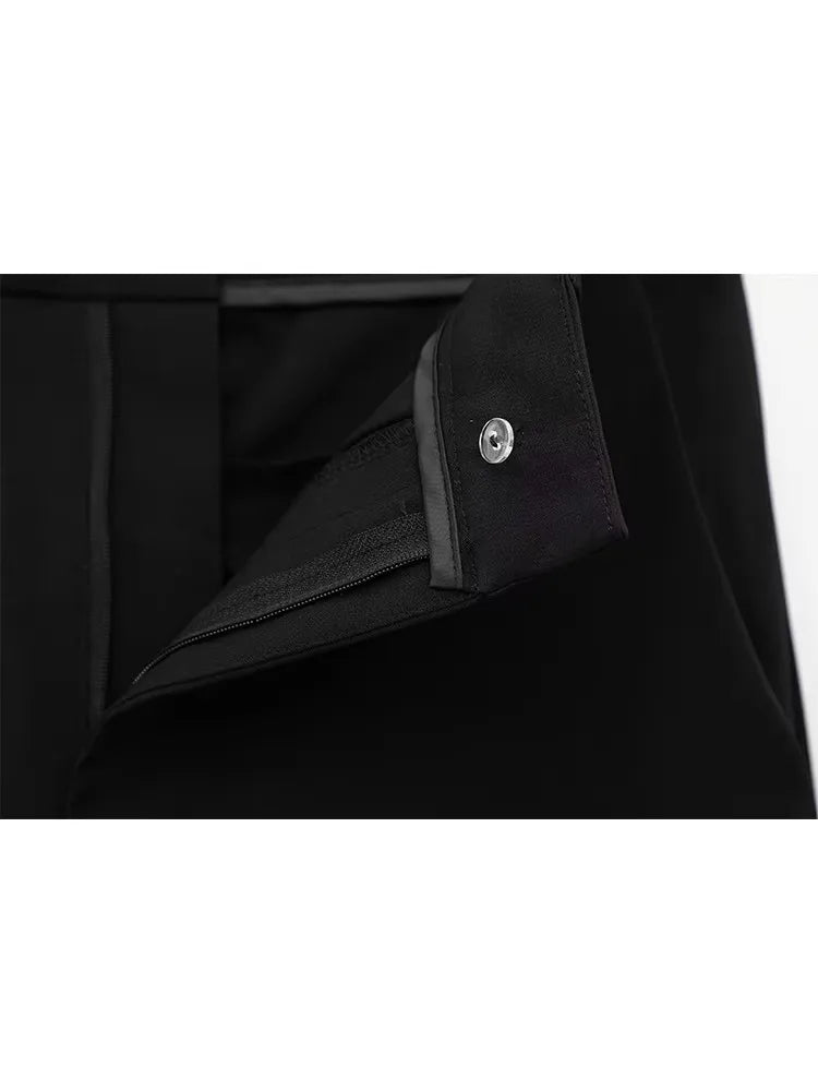 Genevieve™ | Sleek Zipper Wide-Leg Set