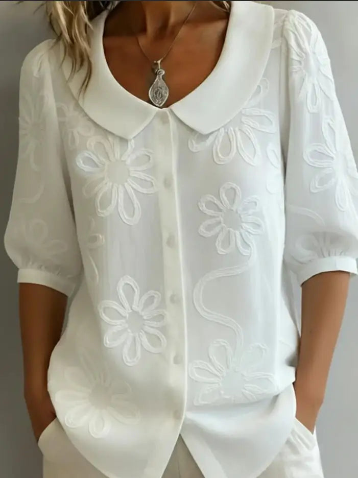 Ines™ | Puff-Sleeve Button-Down Blouse