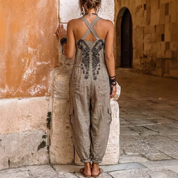 Harmony™ | V-Neck Sleeveless Wide-Leg Jumpsuit