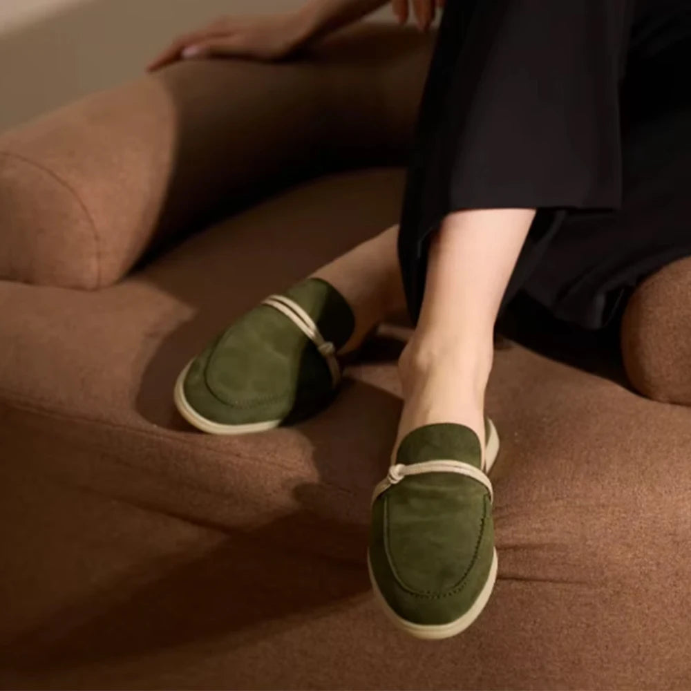 Isadora™ | Tassel Suede Slip-On Mule