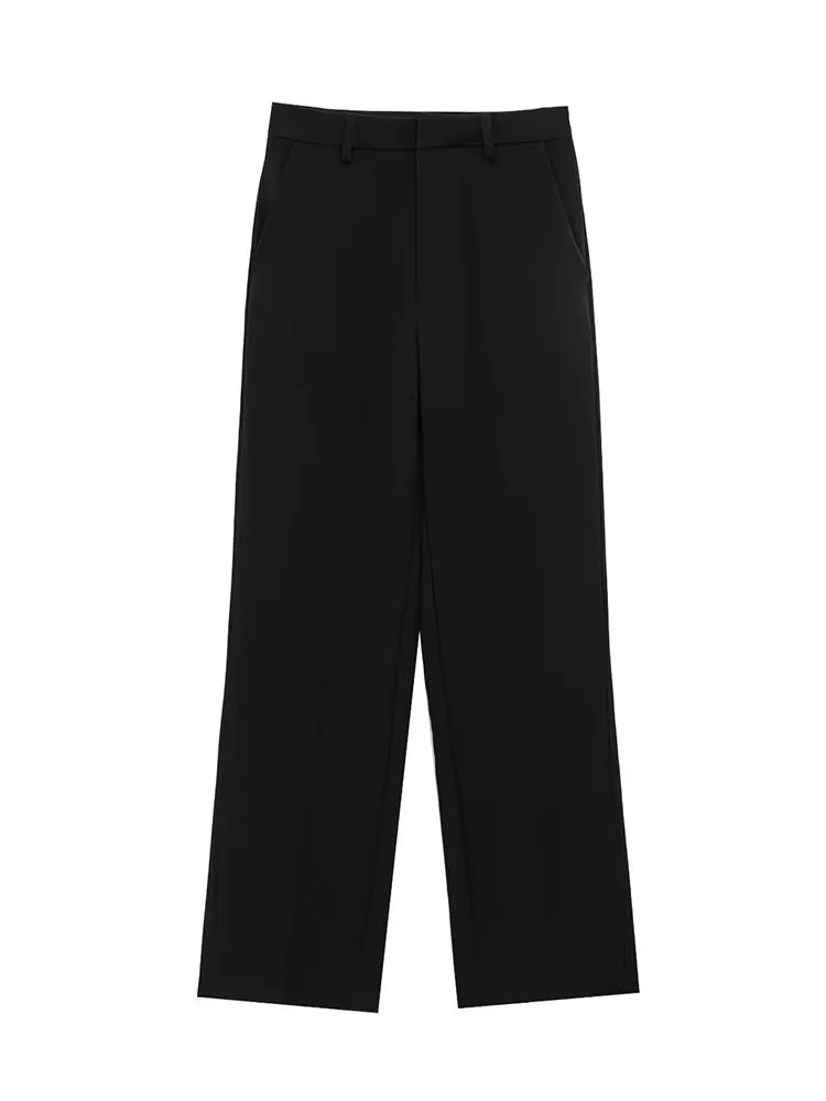 Genevieve™ | Sleek Zipper Wide-Leg Set