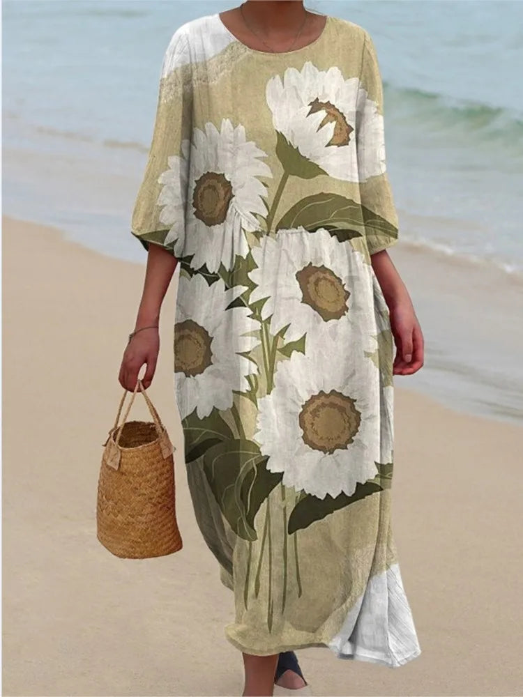 Renée™ | Printed Relaxed Midi Dress