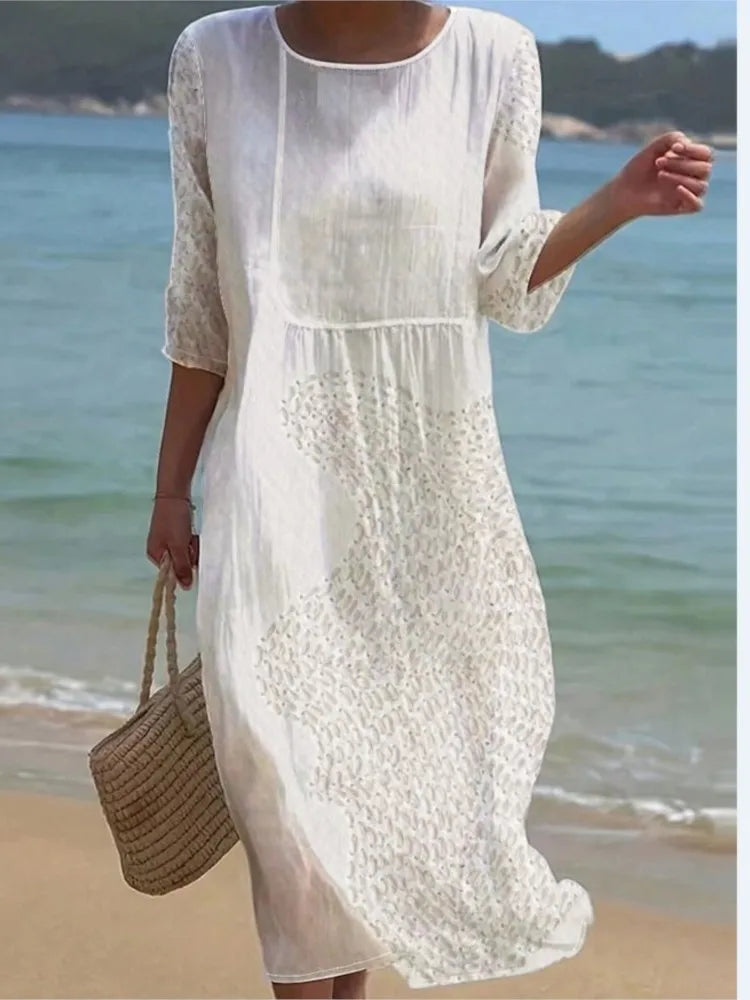Renée™ | Printed Relaxed Midi Dress