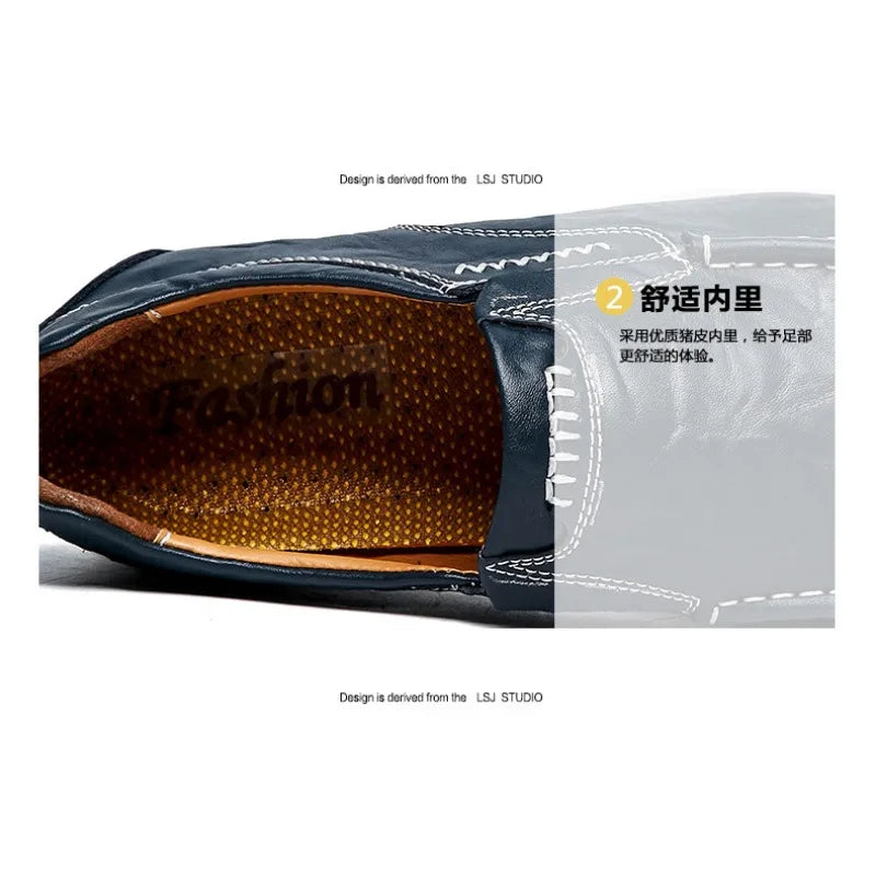 Lorenzo™ | Genuine Leather Slip-On Loafers