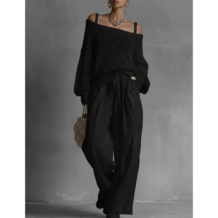 Véronique™ | Off-Shoulder Knit Two-Piece Set