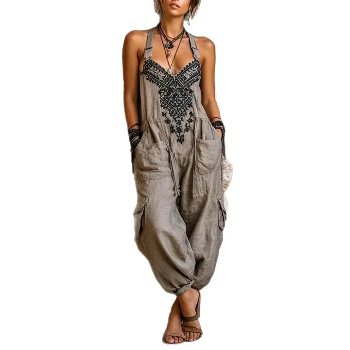 Harmony™ | V-Neck Sleeveless Wide-Leg Jumpsuit