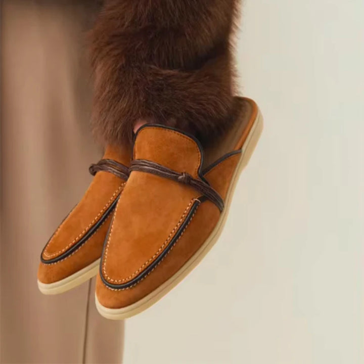 Isadora™ | Tassel Suede Slip-On Mule