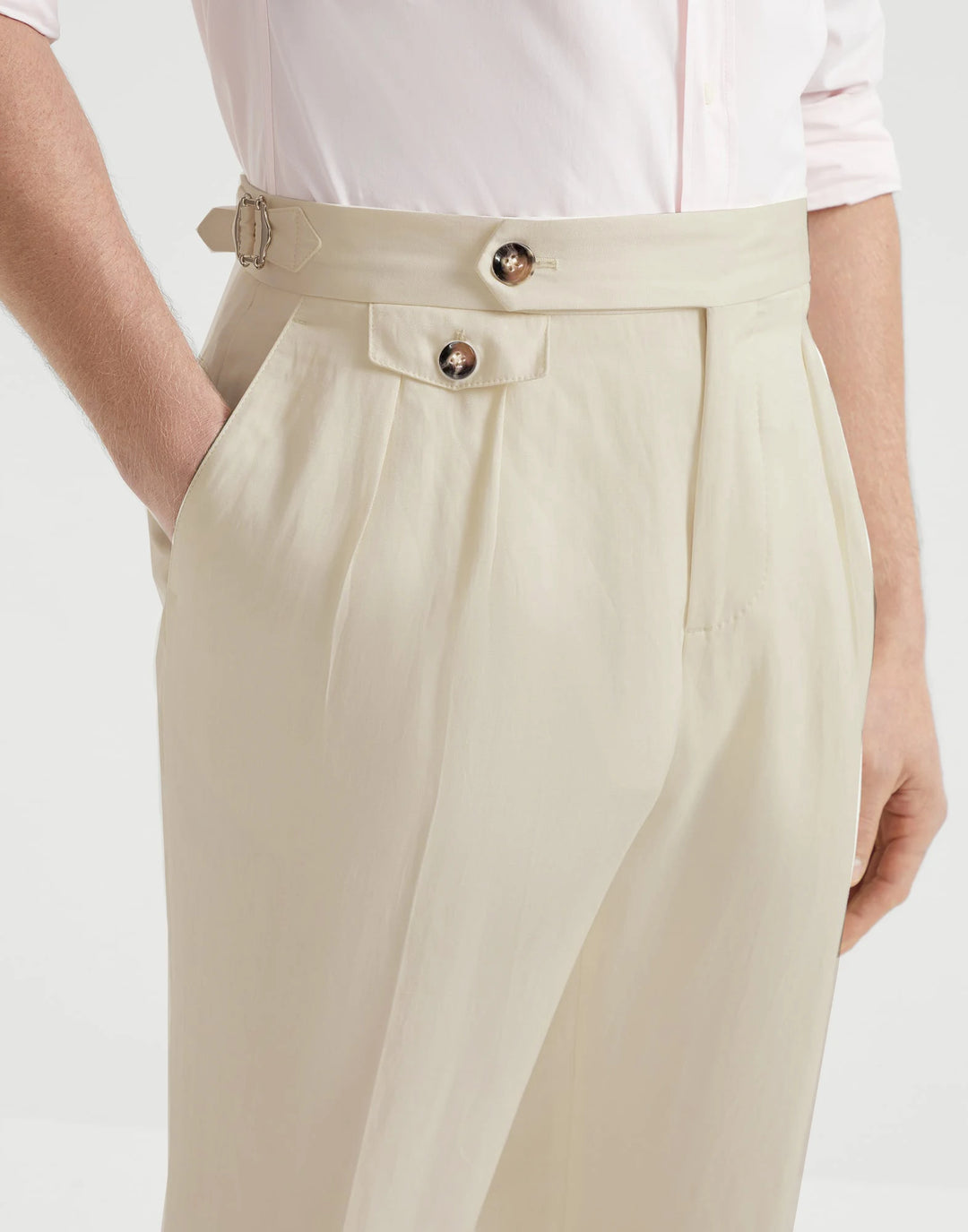 Caspian™ | Italian High-Waist Suit Trouser
