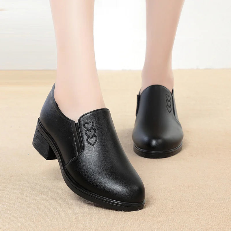 Selene™ | Embroidered Soft Leather Flat