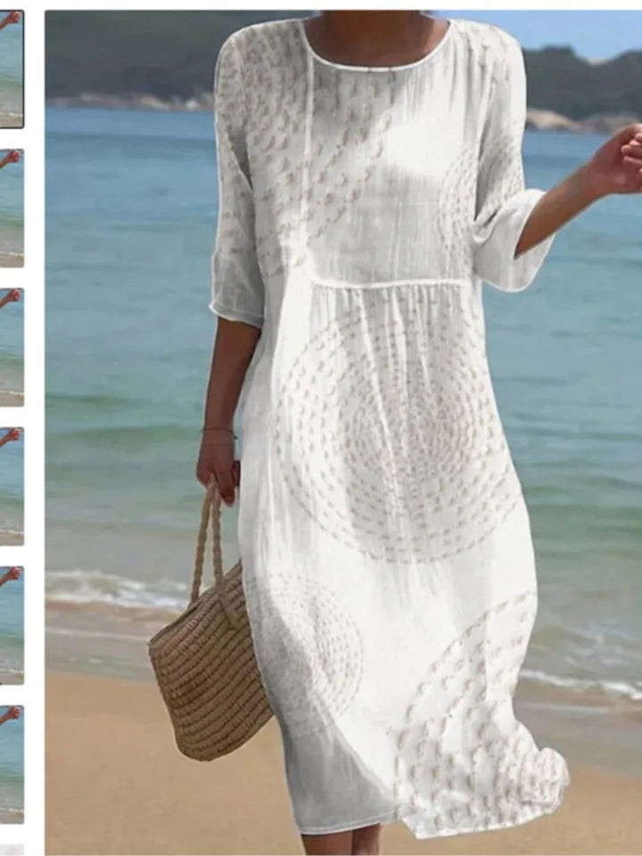 Renée™ | Printed Relaxed Midi Dress