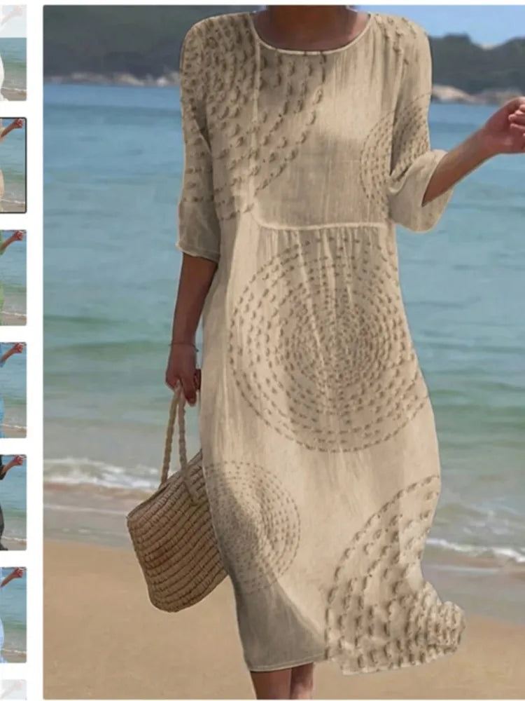 Renée™ | Printed Relaxed Midi Dress
