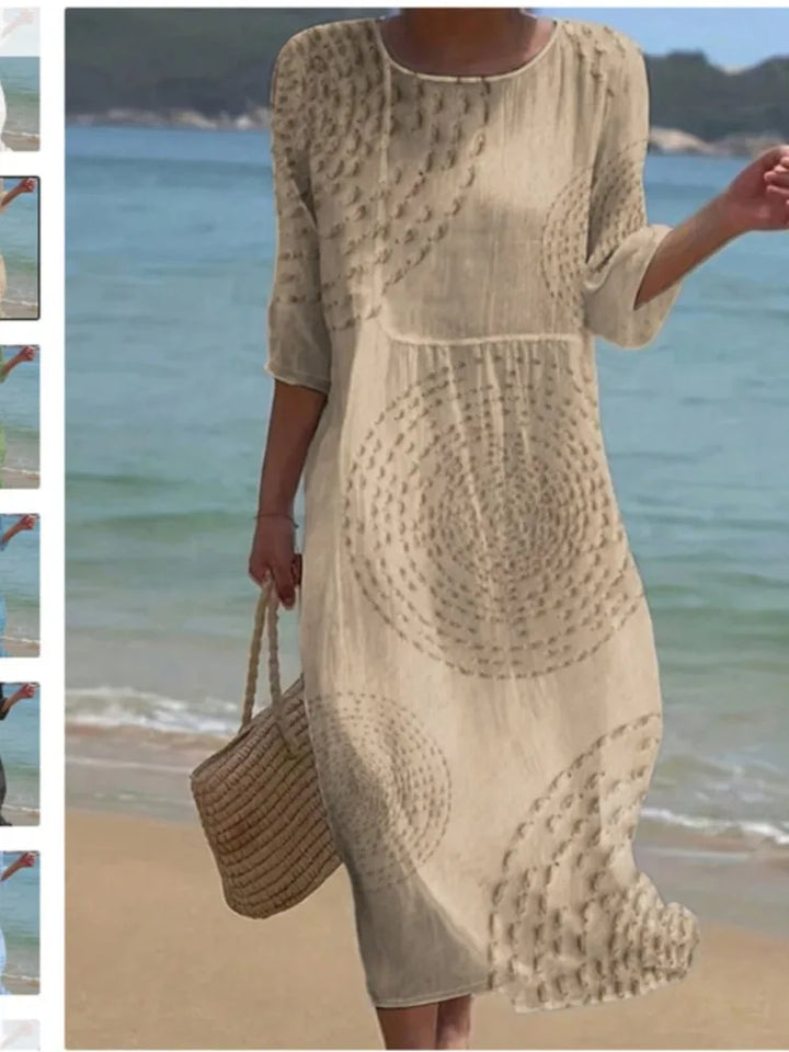 Renée™ | Printed Relaxed Midi Dress