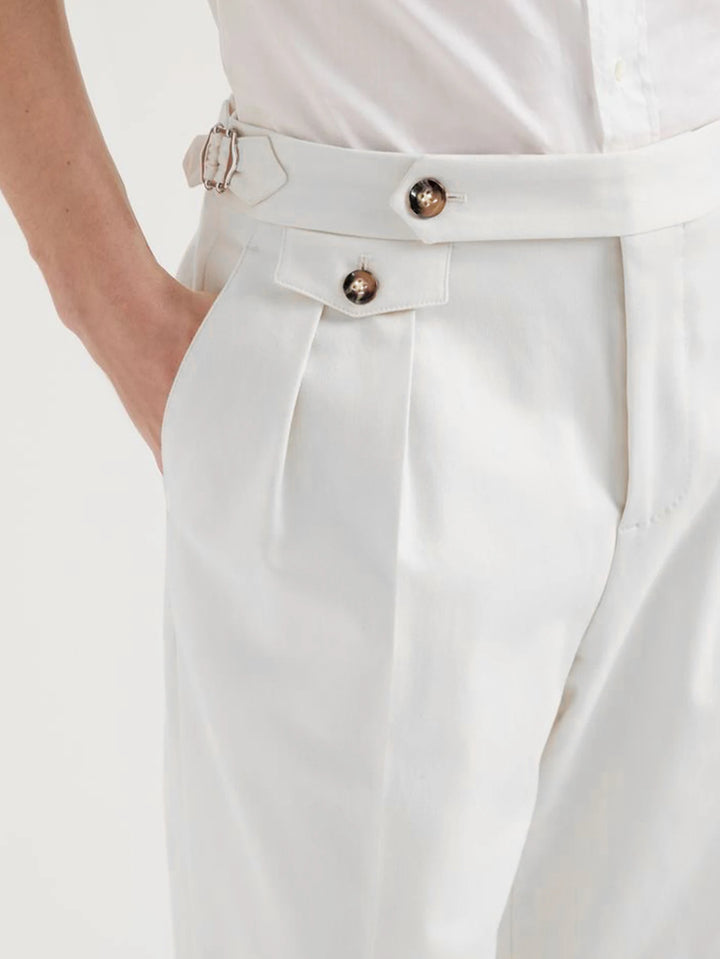 Caspian™ | Italian High-Waist Suit Trouser