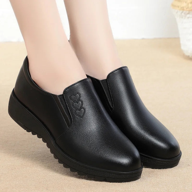 Selene™ | Embroidered Soft Leather Flat